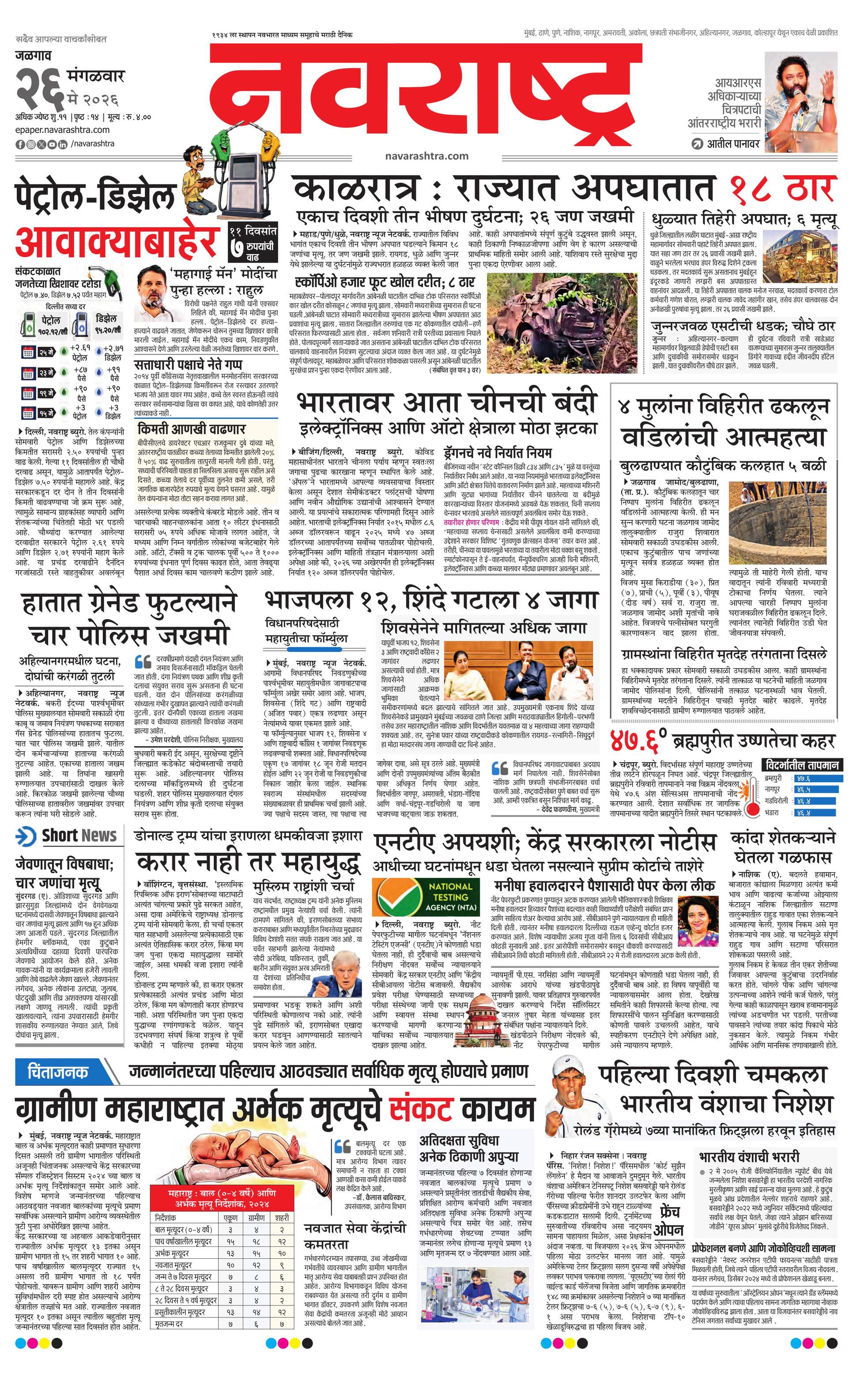 Newspaper page