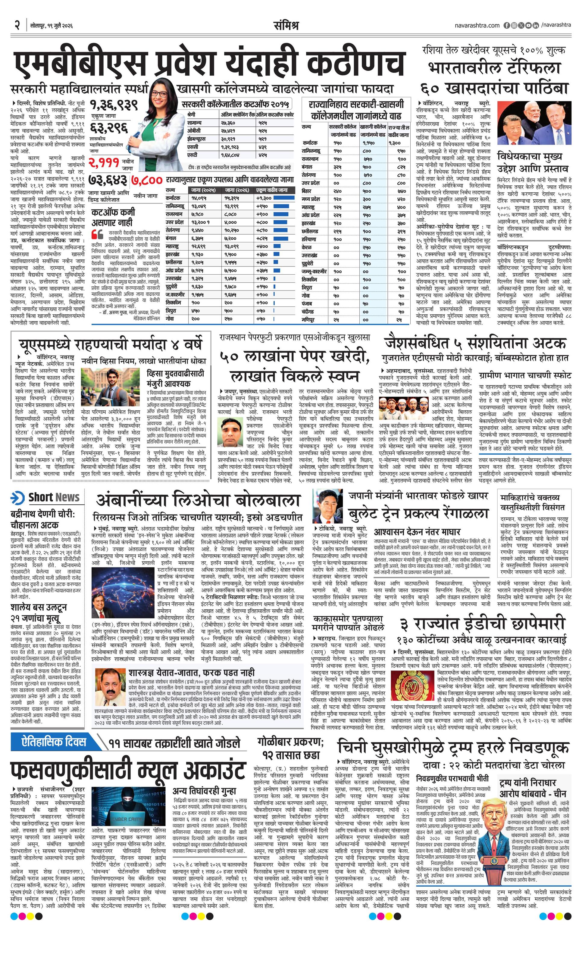 Newspaper page