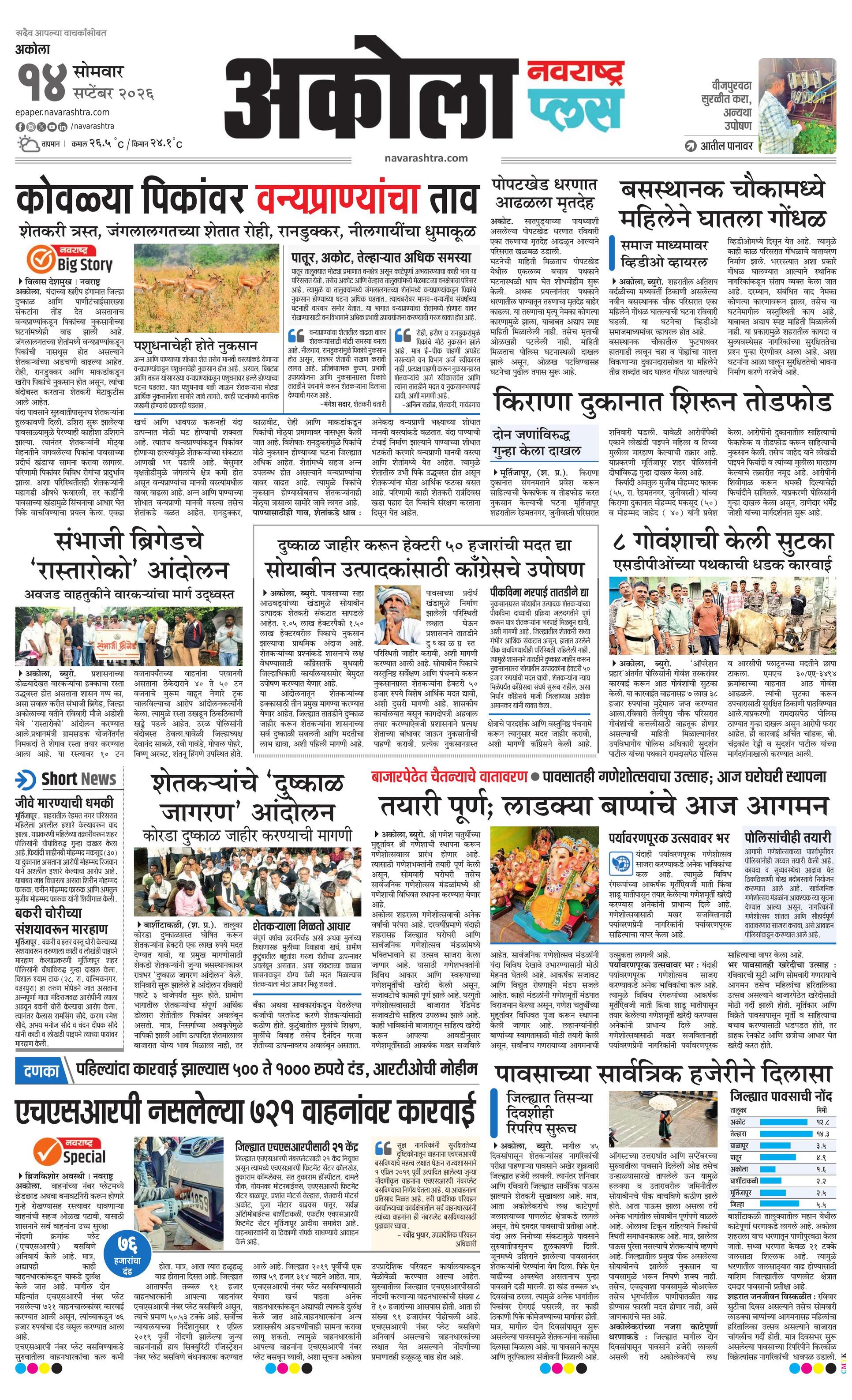 Newspaper page